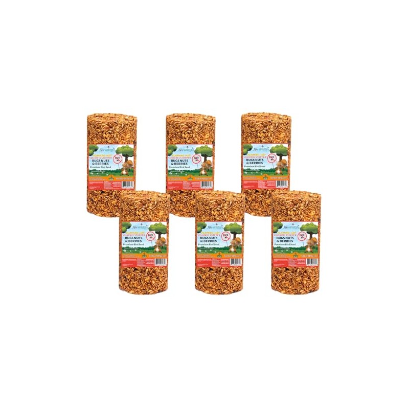 JCs Wildlife Squirrel Stopper Bugs Nuts & Berries Small Cylinder