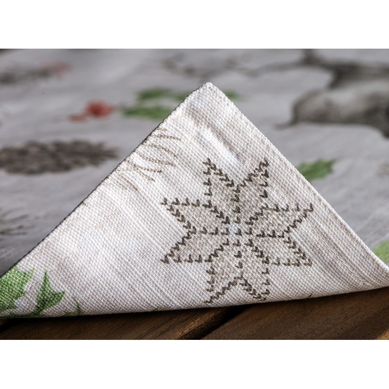 Maison d' Hermine Christmas Dew 100% Cotton Set of 4