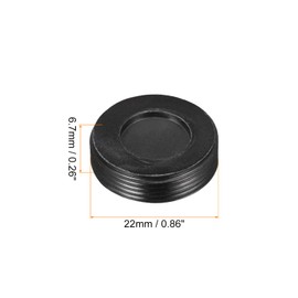 Rebower Carbon Brushes Holder Caps Plastic Cover Caps [for Motor Brushes] - 22mm OD/6.7mm/10 Pcs