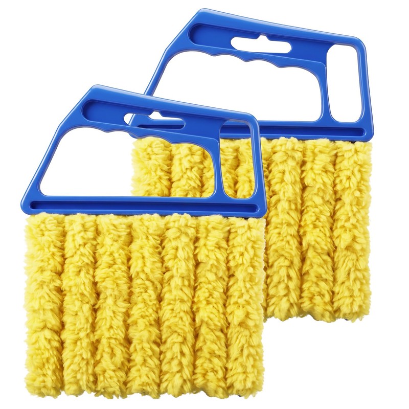 2 Pcs Blind Duster for Wood Blinds, 7 Finger Blind