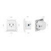 LogiLink PA0332 Flush-Mounted Socket with 2 x USB-C (25 W/15