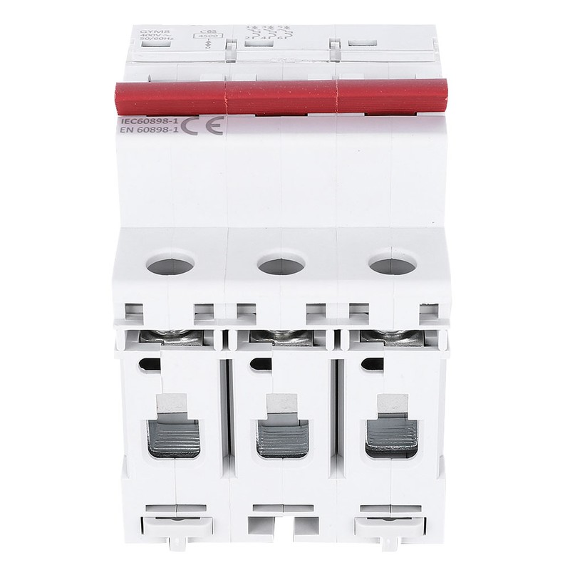 GYM8-C45 Miniature Circuit Breaker MCB 3P 400VAC Rated Current 40A/50A/63A63A