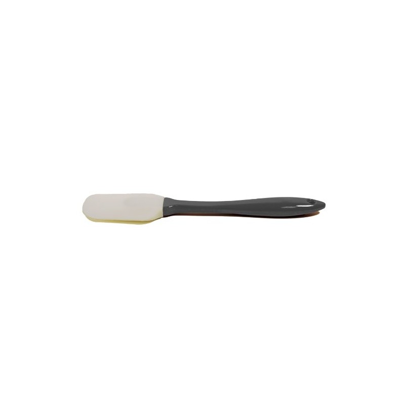 Natural Home Molded Bamboo and Silicone Medium Angled Spatula, Charcoal