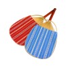 Marugame Fan (Japanese Pattern), Vertical Strip, Bamboo Fan, Kyoto Washi