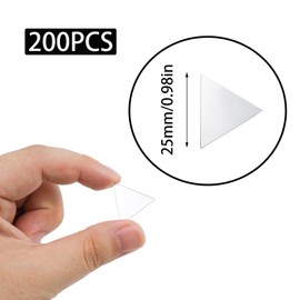 Pocoxll 200 Pcs Triangle Shape Mosaic Tiles, Mini Mirror Mosaic Tiles for Crafts Art Wall Door Home Decorations