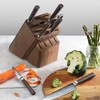 Cangshan Empty Knife Block, 16-Slot Organizer, Flat Top (Acacia Wood)