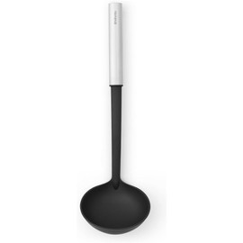 Brabantia 250620 Ladle Profiles, Coated, Cooking Utensil, Kitchen Utensil, Steel, Matt Steel, 33.5 cm