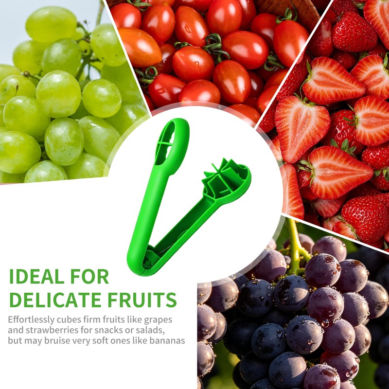 2Pcs Grape Cutter Tool,Kitchen Fruit Cutter Slicer Grape Strawberry Cherry