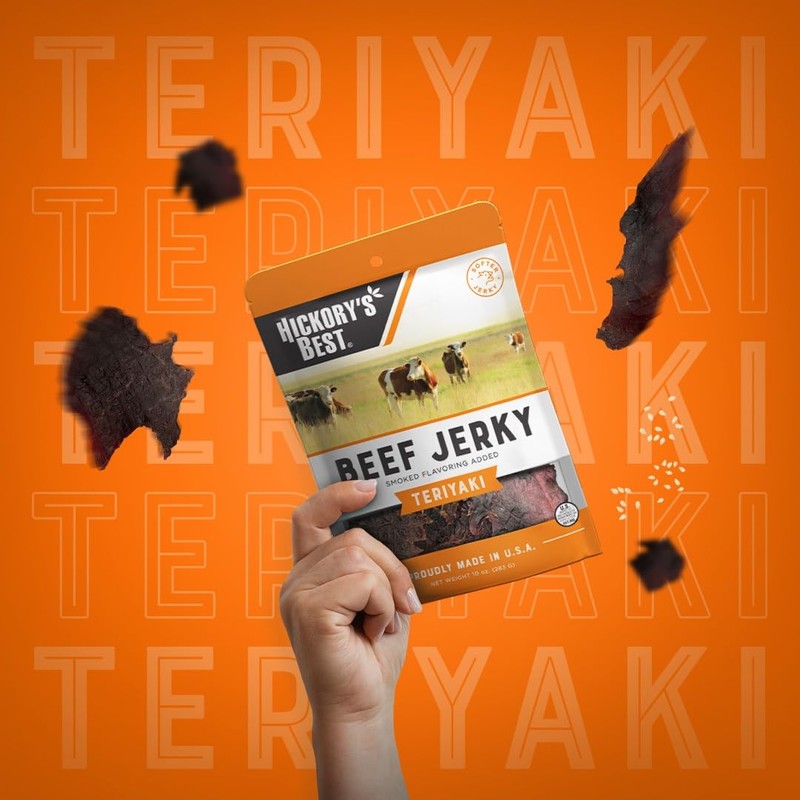 Hickory's Best Teriyaki Beef Jerky 10 oz (Pack of 1)