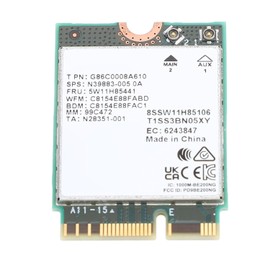 BE200NGW, Tarjeta de Red Inalámbrica Tri Banda WiFi 8774Mbps 5.4 para, Compatible con 10 11 Linux, para Computadoras Portátiles PC Industriales PC Todo en