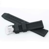 Vintage Time Watches 2 x Black Rubber PVC Watch Strap