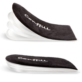 Adjustable Orthopedic Heel Lift Inserts Gel Height Increase Insoles for Women Men Leg Length Discrepancy, Heel Pain, Heel Spurs, 4 Layers Stackable Insoles Lift Shorter Leg Uneven Hips