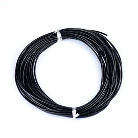 Black Leather Cord, Round Leather Thread for DIY Jewelry Making and Crafts (1.5MM)