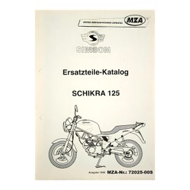 Spare Parts Catalogue Simson Motorcycle Schikra 125