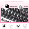 Lash Clusters Fluffy Individual Eyelashes 275 Pcs 80D+100D+180D DIY Lash