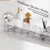 EuftEale Corrugated Suction Cup Storage Holder,Movable Shower Shelf Suction Cup,Shower