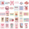 120Pcs Pink Ballet Aesthetic Stickers with Positive Affirmation Quotes
