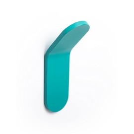 Gedotec TiK 7012 Wardrobe Hook Aluminium Coat Hook Wall 40 x 125 x 47 mm Matt Turquoise Hook for Screwing Wall Hooks Towel Hooks - Hooks