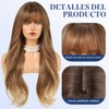 HAIRCUBE Peluca Larga Con Flequillo Rizada Y En Capas Para