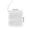 100Pcs Drawstring Cotton Bags 8cmx10cm Reusable Filter Tea Residue Environmentally