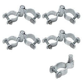 1-3/8" Chain Link Fence Gate Hinge Kit, VIVIDA Gate Hinge Include Female Gate Frame Hinge(4 PCS), Male Gate Post Hinge(5 PCS), Galvanized Steel, Bolts & Nuts Included