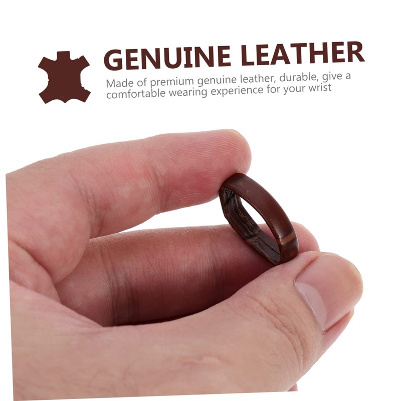 Gatuida 20pcs Leather Watch Band Watch Strap Retainers Deep Replacement