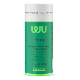 Suplemento Testo Wu Nutrition 120 Capsulas Fenogreco Maca Negra Acido Aspartico Vitamina D3 Consumo de 2 Meses Hombre Bienestar
