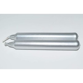 Silver Chime Candles- 2 pc- Silver Chime Candles, Dinner Candles, Meditation Candles