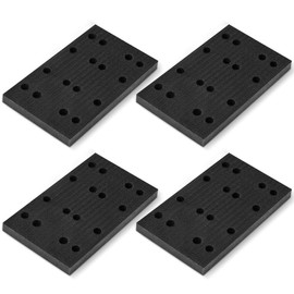 FMTYAOIU 4 Pcs Soft Foam Sanding Pads Interface Sander Backing Pad, Hook and Loop Soft Sponge Cushion Interface Buffer Pad for Festool RS400 LS130 Sander, 80 x 133 x 12 mm