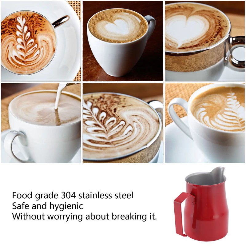 550ml Stainless Steel Milk Frothing Cup Food Grade Prevent Spilling