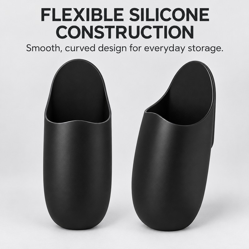 2-Pack Self-Adhesive Silicone Rice Paddle Holders – Wall-Mounted Kitchen Utensil