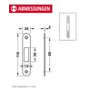 Gedotec Mortice Lock Stainless Steel Sliding Door Lock Sliding Door