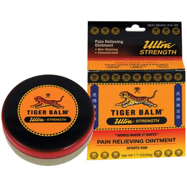 Tiger Balm Red Extra Strength Pain Relieving Ointment, 0.63 Ounce