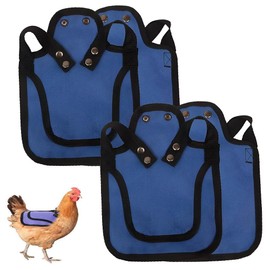 TOMVAES 4 Pack Waterproof Chicken Saddle, Breathable Feather Protector, Chicken Pecking Guard, Poultry Saver Apron Supplies for Medium Large Hens