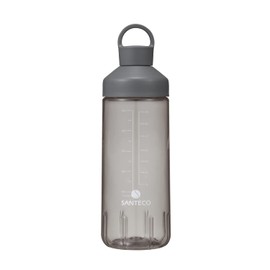 CBJAPAN SANTECO Water Bottle, Gray, 24.0 fl oz (710 ml), Direct Drinking Sports Bottle, Protein Shaker, Antibacterial, Ocean Beverage Bottle