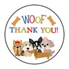 30 Puppy Dog Thank You Stickers - Labels - Envelope