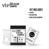 VIP HAIR COLOUR SHAMPOO, Black, 20ml, (Pack of 5)