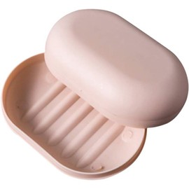 Pink Soap Dish Soap Holder,Easy Cleaning Soap Saver,Soap Tray for Shower Bathroom Kitchen,for Bathroom Camping,Holders and Dispensers