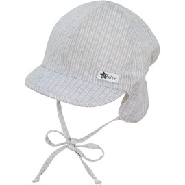 Sterntaler Baby Boys Peaked Cap with Neck Protection 1602133 Peaked Cap with Neck Protection, blue