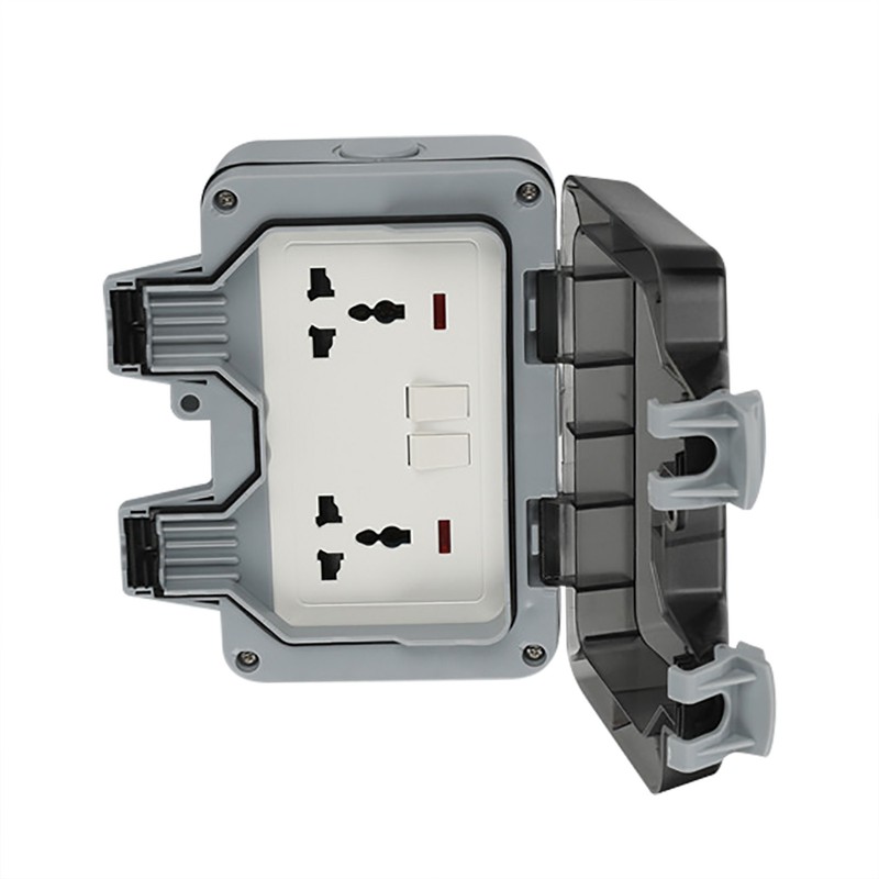 Waterproof Socket Charging Receptacle Power Outlet IP66 PC Electricity Accessory
