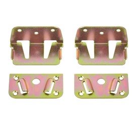 Furniture hardware, sturdy set of 2 centre beam connectors, wooden bed hardware connectors, practical bed fasteners, for optimal safety and durability of your bed