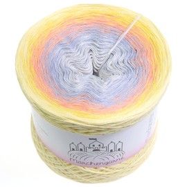 Sunny Gradient Yarn Vanilla Exterior 200 g 4-Ply Bobbel Wool Colour Gradient