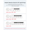 Smart 100FT Permanent Outdoor Lights, RGB LED Lights Outside with