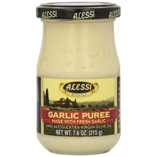 Alessi Garlic Puree 7.6 Ounce ( Pack of 2)