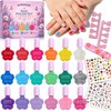 Kids Nail Polish Set, 18 Colors Non Toxic Water Based