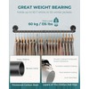 OROPY Industrial Pipe Clothes Rack Wall Mounted Set of 2,