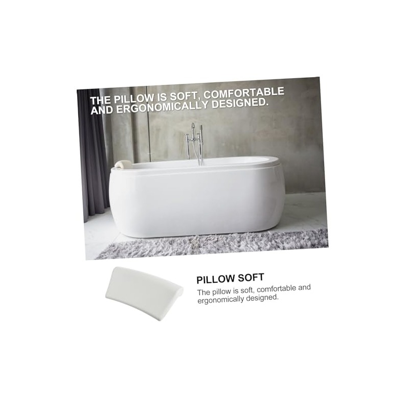 Beavorty Beavorty 1pc Bathtub Pillow Bath Cushion Bathtub Neck Pillow