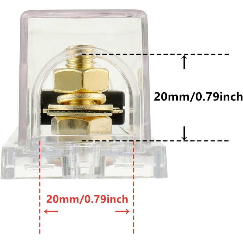 BOJACK 2PCS 60A ANL Fuse Holder and 2PCS 60Amp 32VDC