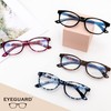 EYEGUARD Blue Light Reading Glasses 4 Pack Fashion Spring Hinge