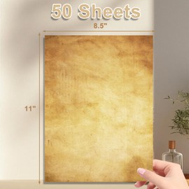 50 Sheets of Vintage A4,Old-Fashioned Writing Paper,Antique Paper, Used for Writing letterhead and Decorative Printing Paper, for Invitations, letters, Resumes, Awards